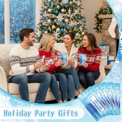 36 Pcs Winter Lip Balm Bulk Snowflake Honey Moisturizing Lip Balm Office Appreciation Gifts for Coworkers Teachers Staff Employee Nurse Women Family Holiday Favors