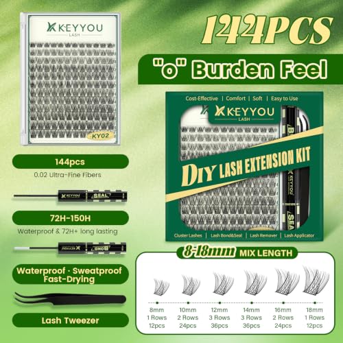 Lash Clusters Kit 120pcs Thick Volume DIY Eyelash Extensions