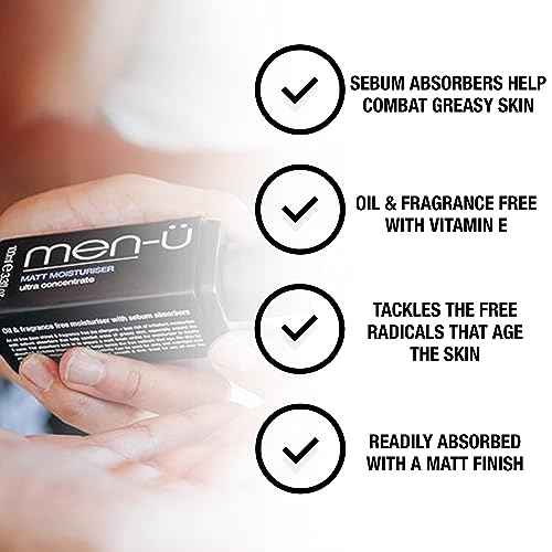 men-? MATT MOISTURIZER REFILL KIT for men, UP TO 120 APPLICATIONS PER BOTTLE, Ultra-Concentrate Mens face moisturizer ? Oil &fragrance free with sebum absorbers, 100ml x 2