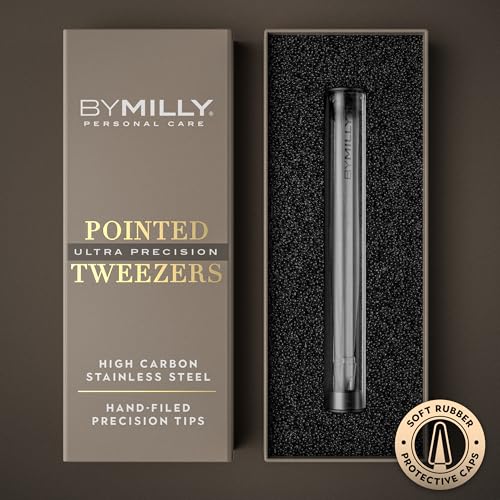 Pointed Tweezers | Stainless Steel Fine Point Hair Removal