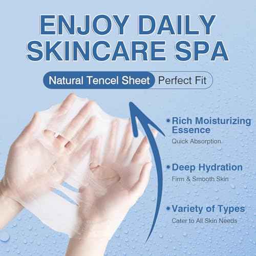 6 Pack Fruit Face Mask for Women,Hydrating Facial Sheet Mask Skincare Set£¬Moisturizing Facial Spa Masks for All Skin Types