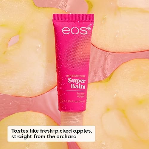 eos 24H Moisture Super Balm- Coconut Milk & Honey Apple, Lip Mask, Day or Night Lip Treatment, Made for Sensitive Skin, 0.35 fl oz, 2-Pack