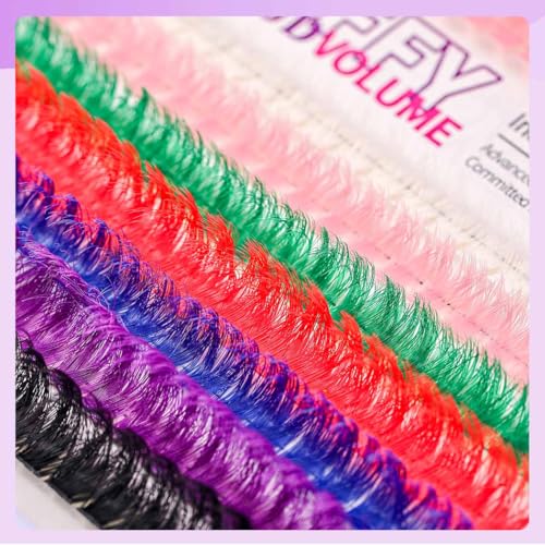 Uranian Colored Lash Clusters 280pcs DIY Extensions 8-16mm