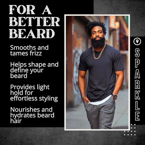Beard Gains Medium Butter Hold Scented Balm for Men 2oz | Valhalla Luxury Vikings Conditioner | Style, Groom & Grow Facial Hairs W/Organic and Natural Product | MADE IN USA