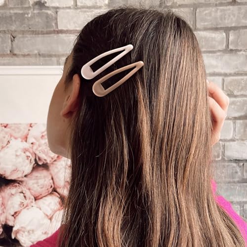 Snap Hair Clips Water Drop Design for Women, 12-Piece Set