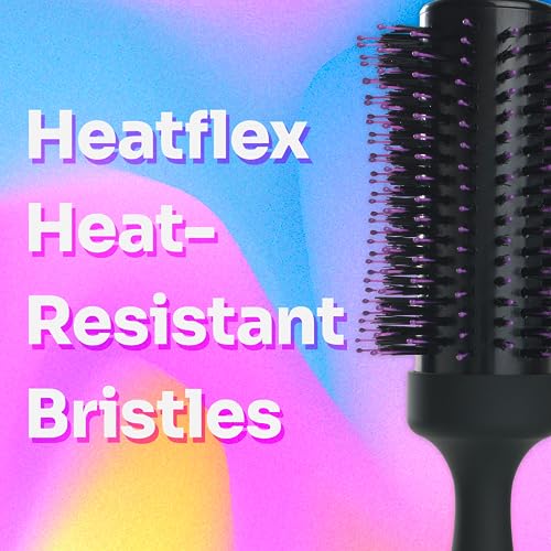 Wet Brush Volumizing Round Brush for Fine to Medium Hair - Salon Blow-Out, Less Pain & Breakage, Lightweight Boar Bristle Detangles & Removes Knots
