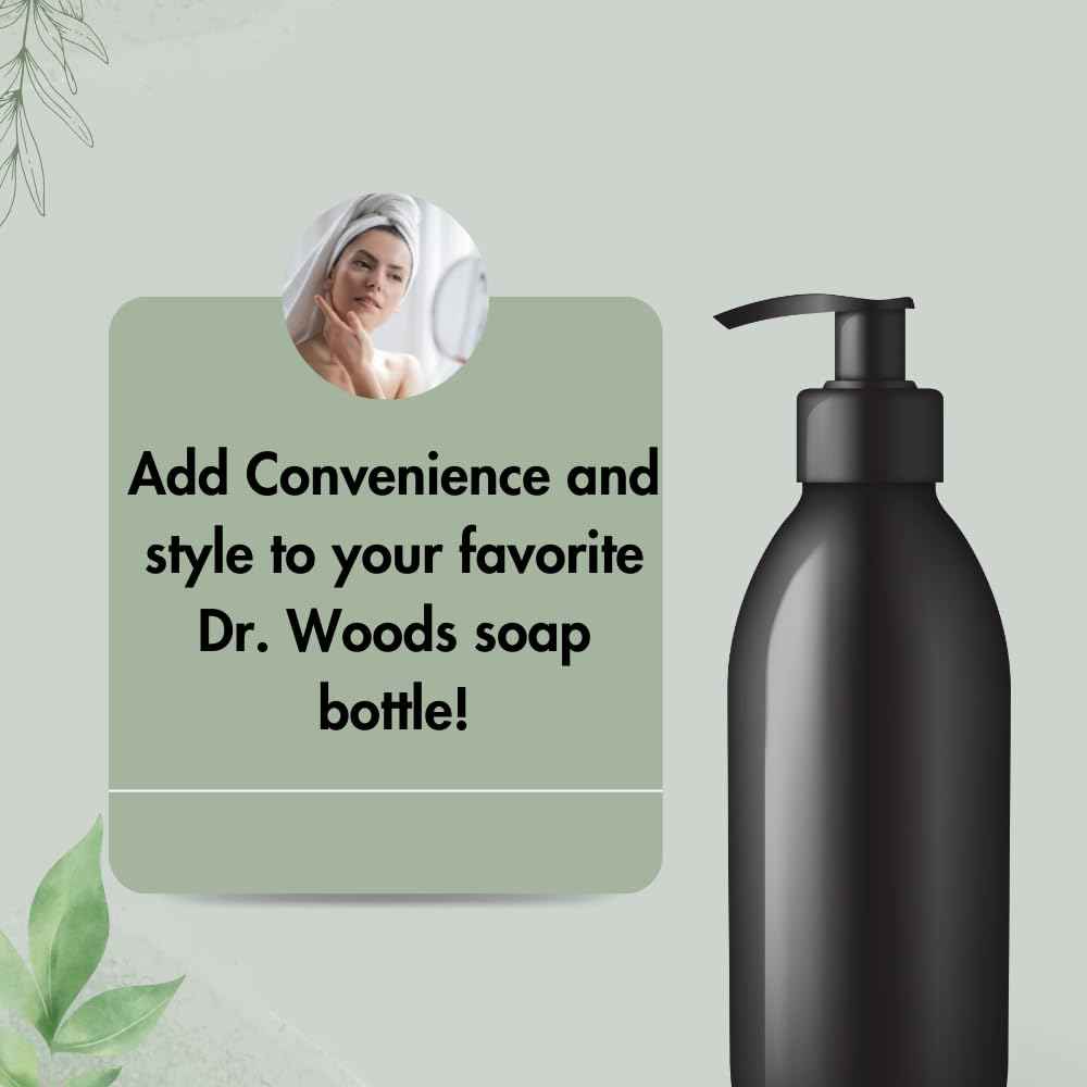 Dr. Woods Soap Bottle Pumps - Fits All 32 oz Bottles for Dr. Woods (Pack of 3)