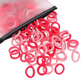 Baby Hair Ties 100 Pack - Multicolor Cotton Elastic Ponytail Holders for Girls & Kids