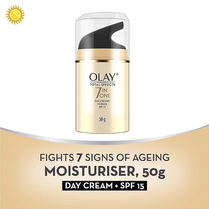 Olay, Total Effects 7 in 1 Day Cream Normal with SPF 15, 50g, 1.7 oz, Pack of 2