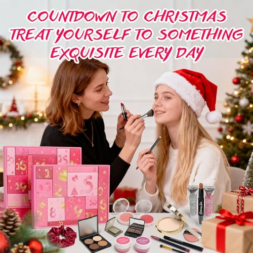 24-Day Makeup Advent Calendar for Women | Christmas Beauty Gift