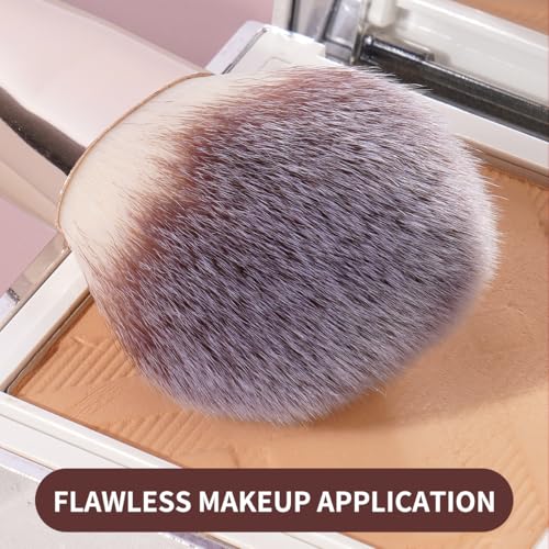 MAANGE Makeup Brush Set 5-Piece Professional Synthetic Makeup Brushes for Foundation, Blush, Power Concealer & Contour Application Travel Make Up Brush with Box (Black)