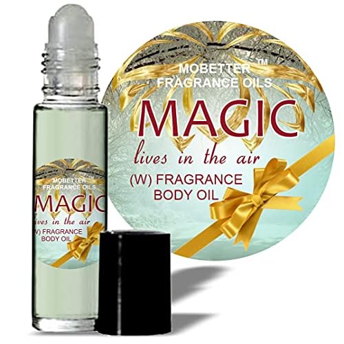 Magic Lives In The Air For Women perfume Body Oil Fragrance 1/3 oz roller ball, Floral Fruity Gourmand, Long Lasting, Travel Size, Uncut