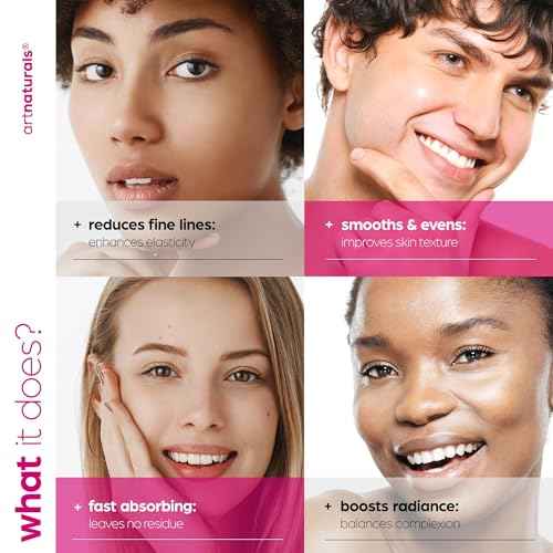 artnaturals Collagen Booster Serum for Face - Anti-Aging Reduces Wrinkles and Boosts Collagen - Heals and Repairs Skin - Improves Tone and Texture - Hyaluronic Acid & Vitamin E - 1 oz.