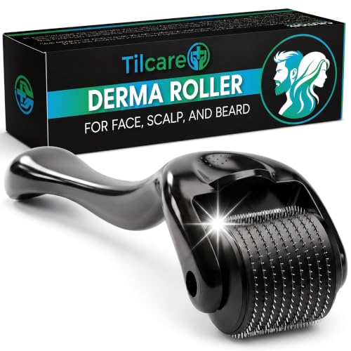 Beard Derma Roller 0.25mm Titanium Microneedle by Tilcare