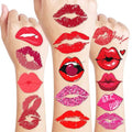Lip Kiss Temporary Tattoos - 84 Pieces, 8 Sheets