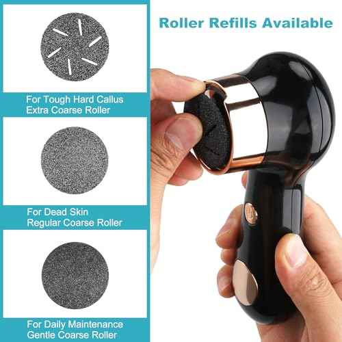 Electric Foot Callus Removers for Feet - Rechargeable Waterproof Portable Electronic Foot File Pedicure Tools for Cracked Heels Dead Skin