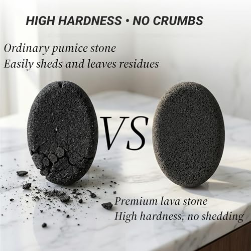 JINTONE Natural Earth Lava Pumice Stone 2-Pack for Foot Callus Removal