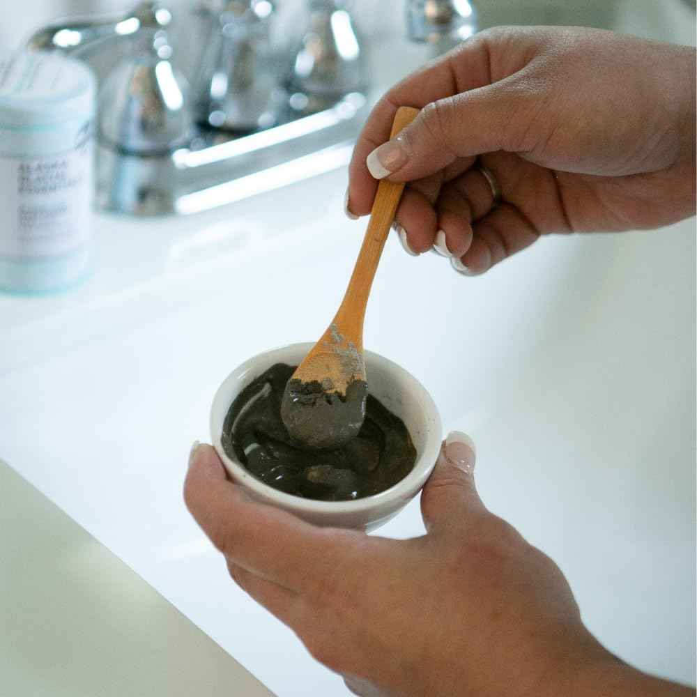 Alaska Glacial Mineral Clay Mask Powder for Face & Body | Detox, Exfoliate & Rejuvenate Skin | 100% Pure Glacial Silt – Unscented, 4.5oz