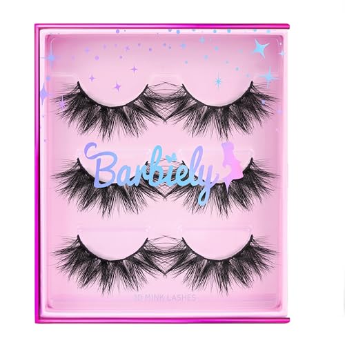 18mm Mink Eyelashes - 3D Fluffy False Lashes (3 Pairs)