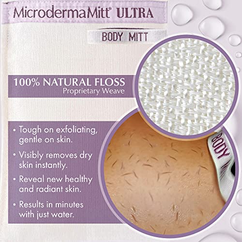 MicrodermaMitt Ultra Head To Toe At Home Spa Treatment 3-Piece Exfoliating Set