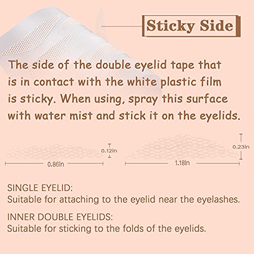 Cuticuter Waterproof Invisible Double Eyelid Tape - 120 Strips for Natural Eye Lift
