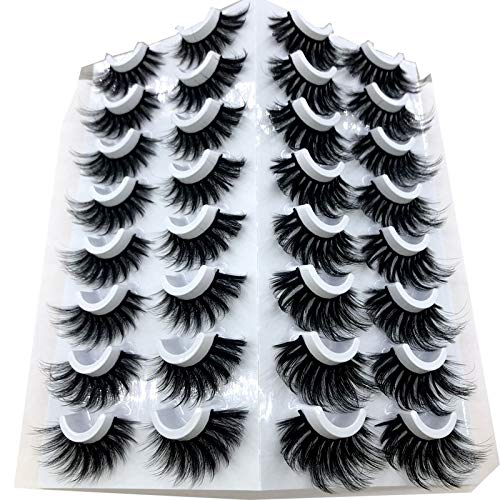 16 Pairs Mink Eyelashes 8-25mm Natural Dramatic Volume