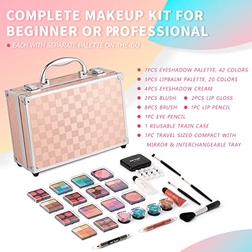 Hot Sugar Makeup Kit - 46 Eyeshadow Beginner Set with Case