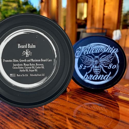 Natural Beard Balm For Men - Sandalwood Musk - Organic Argan Oil And Jojoba Oil - Beard Softener And Beard Moisturizer For Men Beard Styling Balm (1 Pack, 2oz)