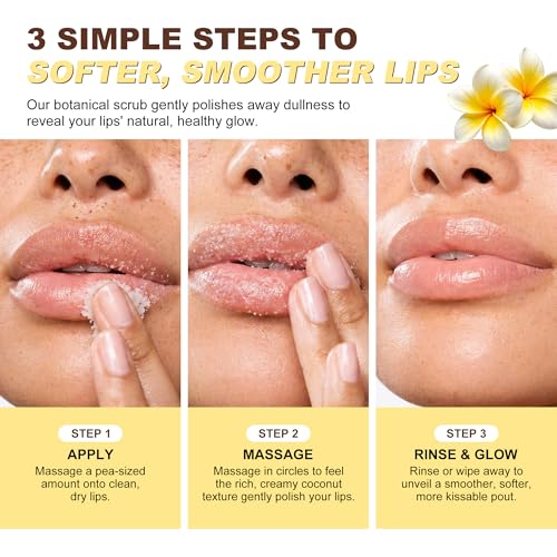 Coconut Sugar Lip Scrub with Coconut Oil & Shea Butter