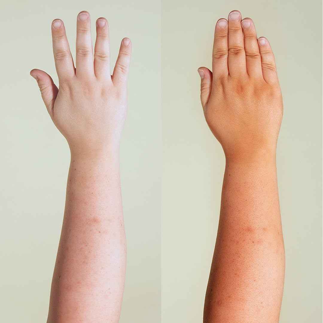 b.tan Clear Self Tanning Gel & Exfoliating Kit | Glow Your Own Way + Erase Tan Repeat Bundle - 1 Hour Express, Transfer-Resistant Dark Fake Tanner, 2-in-1 Exfoliator Scrub & Body Wash with Mitt