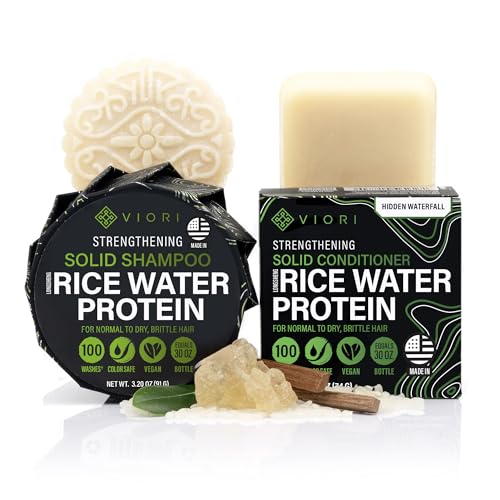 Viori Rice Water Shampoo & Conditioner Bar Set
