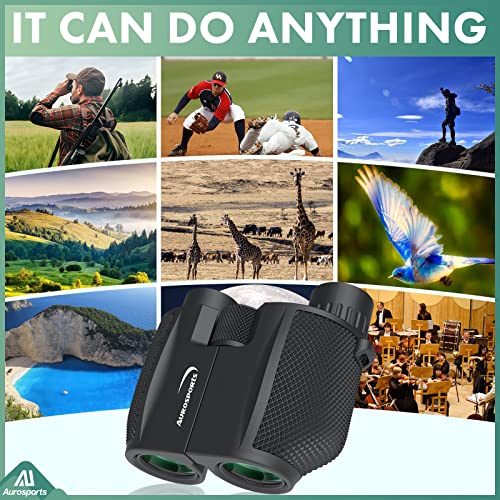 Small Compact Binoculars Adults Kids - Lightweight Easy Focus Binoculars for Outdoor Hiking