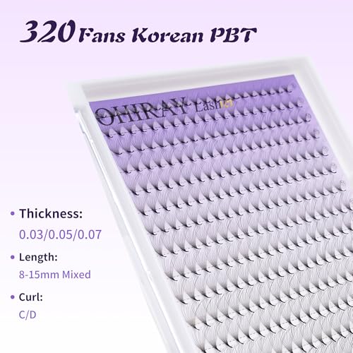 Wispy Mink Lash Clusters 8-15mm - 320pcs Extension Kit