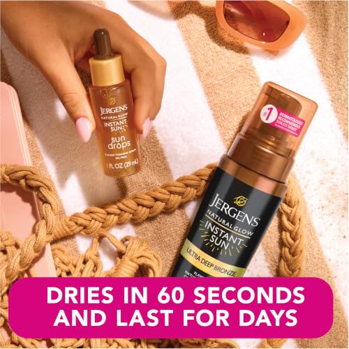Jergens Natural Glow Instant Sun Mousse - Ultra Deep Bronze, 6 oz