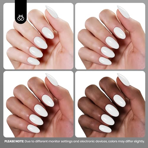Beetles White Gel Polish 8ml Hema-Free - Pure White UV/LED Soak-Off