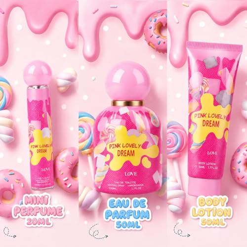 Fragrance Gift Set for Women – 50ml Perfume, Lotion & Travel Mini