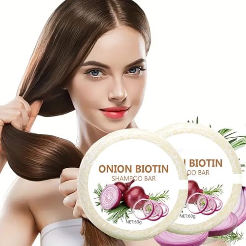 Onion Biotin Shampoo Bar for Hair Growth & Loss (2-Pack)