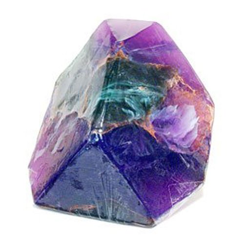 TS Pink Azurite Malachite Fragrance-Free - Soap that looks like a Rock ~ 6 oz. Gem Rocks Birthstone Jab?n Gemstone