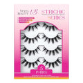 Wispy Faux Mink False Eyelashes - 5 Pairs Reusable Strip Lashes