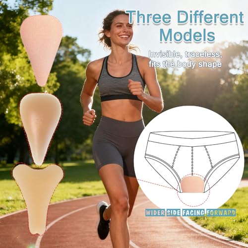 JULZYTH Camel Toe Concealer Pads - Reusable Silicone Adhesive (3-Pack)