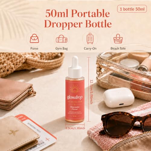 Drinkable Tanning Drops Watermelon 50ml - Sunless Glow