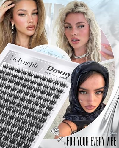 Fluffy Lash Clusters 10-16mm Wispy Eyelash Extensions by Delyneph