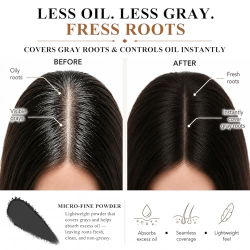 Root Touch Up Powder - Gray Coverage & Hair Thickener