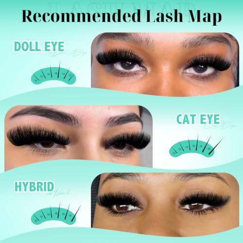 Fluffy Lash Clusters 100D Volume | 252PCS 10-22mm D Curl DIY