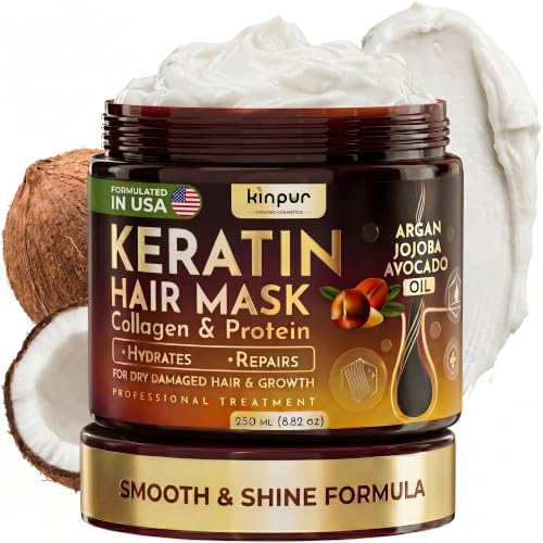 Keratin Hair Mask for Dry & Damaged Hair - Deep Conditioning Treatment