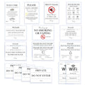19-Pack Airbnb Host Essentials Sign Bundle - Waterproof & Writable