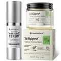 Super Vitamin C with Beef Tallow Honey Balm for Skin Duo ? with Peptides & Niacinamide for Face Wrinkles, Lifting, & Age Spots | Complete Anti-Aging Skincare Set for Restoring Radiance to Mature Skin