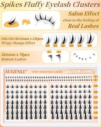 Manga Lash Clusters with Bottom Lashes - 126pcs DIY Extensions