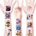 20PCS Cool Demon Movie Hunters Temporary Tattoos Stickers Waterproof Temporary Tattoos Stickers Christmas Surprise Decoration Supplies (red)