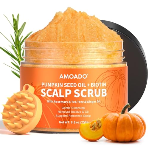 AMOADO Pumpkin Seed Oil Scalp Scrub with Biotin